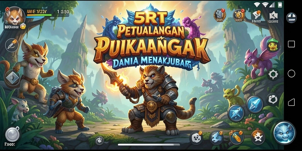 Tampilan grafis menakjubkan dalam gameplay 5RT yang mengasyikkan.