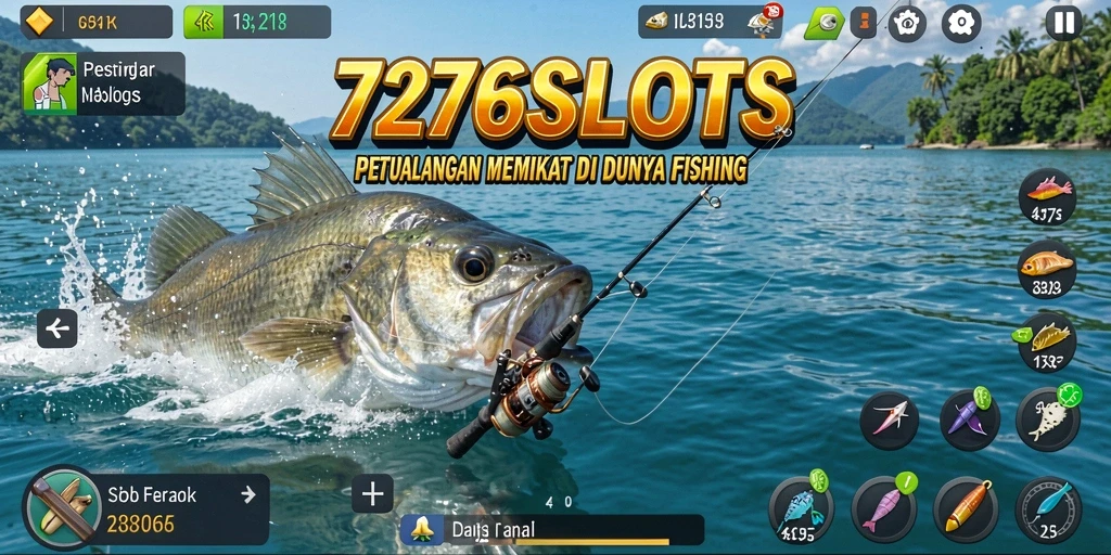 Tangkapan ikan yang spektakuler dalam gameplay 7276SLOTS.
