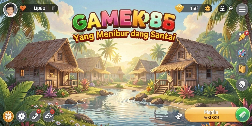 Screenshot gameplay APEK88 yang menampilkan karakter lucu.