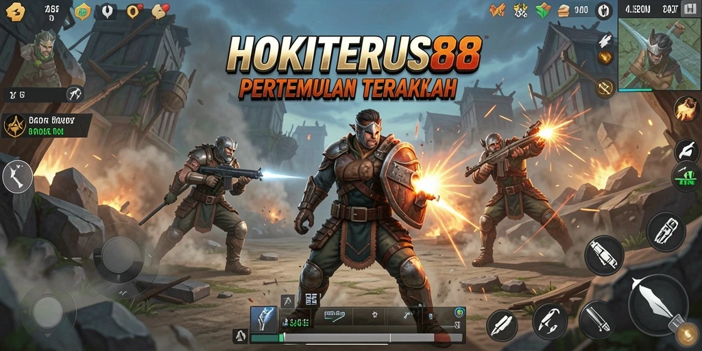 Gameplay seru HOKITERUS88 dalam pertempuran Battle Royale.