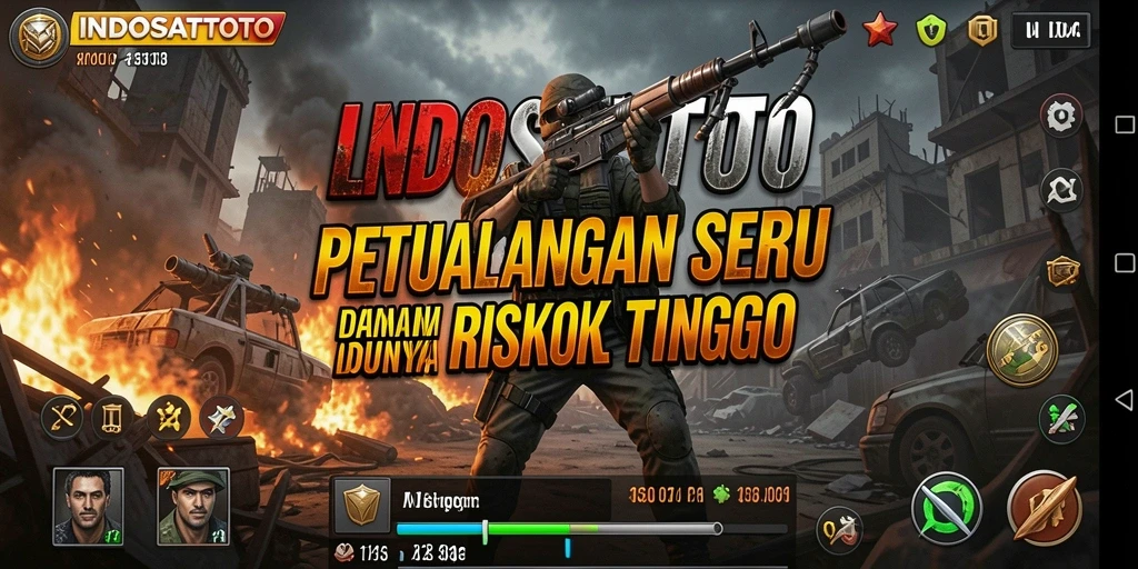 Gameplay INDOSATTOTO menunjukkan karakter menjelajahi dunia penuh tantangan.
