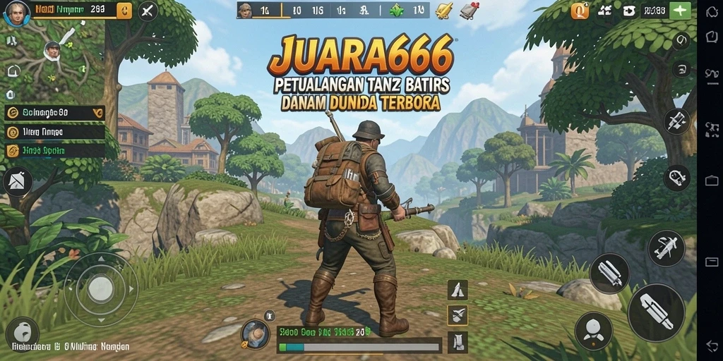Tangkapan layar gameplay JUARA666 menunjukkan petualangan seru di dunia terbuka.