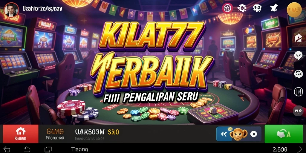 Tampilan gameplay KILAT77 yang menarik dengan berbagai permainan kasino.