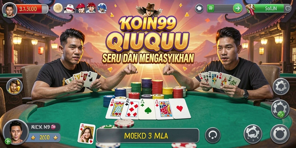 Screenshot gameplay QiuQiu yang menampilkan momen seru.