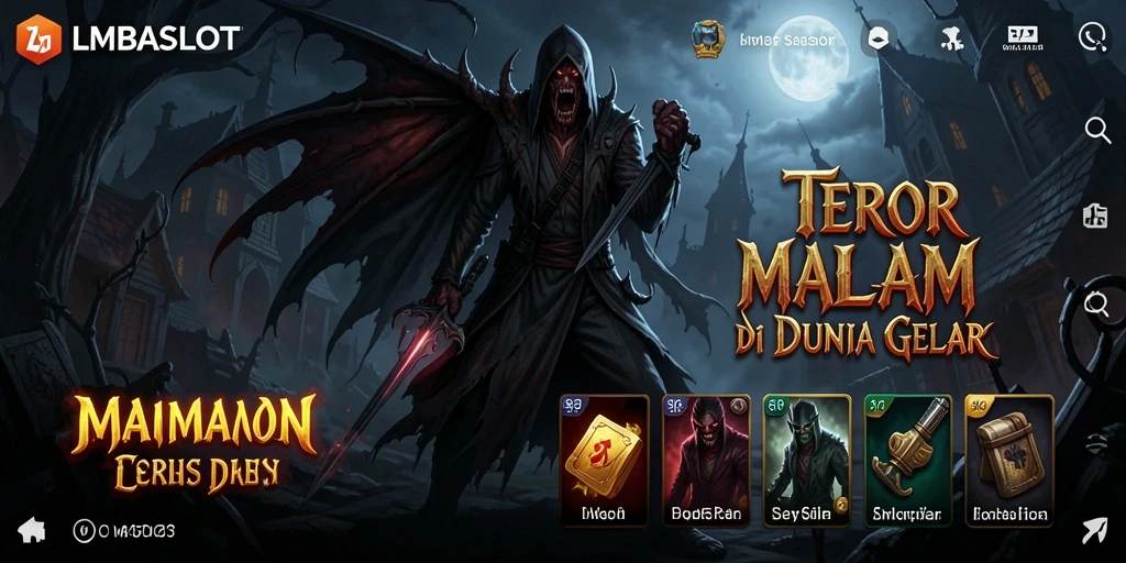 Gameplay LMBASLOT yang menakutkan dan atmosfer yang mencekam.