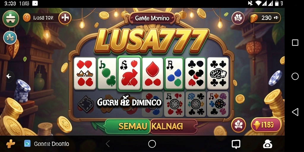 Tampilan gameplay LUSA777 yang mengasyikkan dalam permainan Domino.