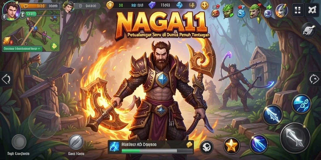 Screenshot gameplay NAGA11 yang menampilkan petualangan mendebarkan di dunia penuh tantangan.