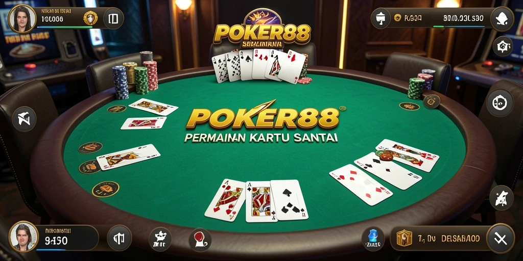 Tampilan gameplay POKER88 yang menarik dan seru.