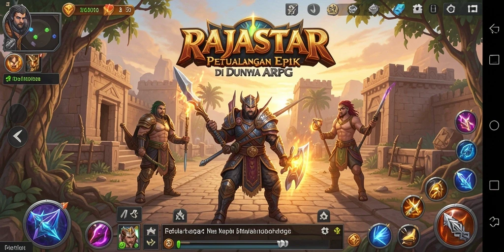 Tampilan gameplay RAJASTAR yang menegangkan dan penuh aksi.