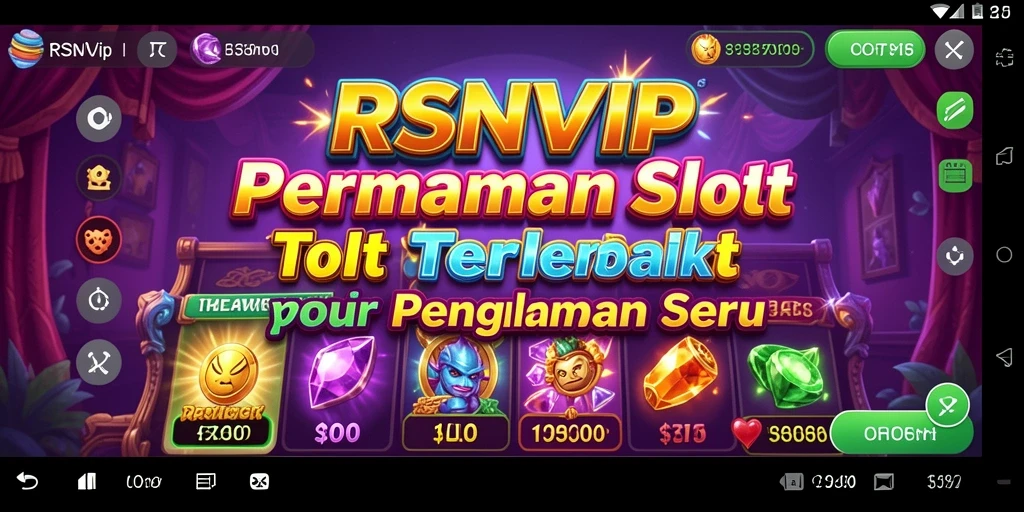 Screenshot RSNVIP menampilkan gameplay Slot yang menarik dan penuh warna.