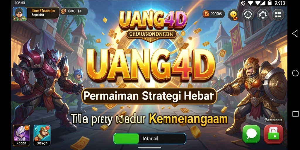 Tampilan gameplay strategis yang mendebarkan di UANG4D.
