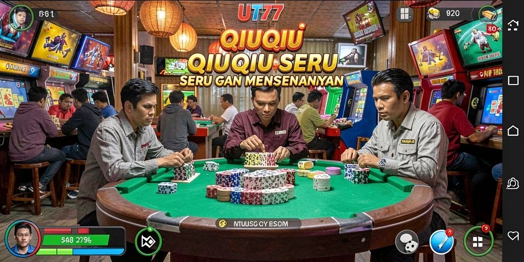 Tampilan screenshot UT77 menunjukkan gameplay QiuQiu yang seru.