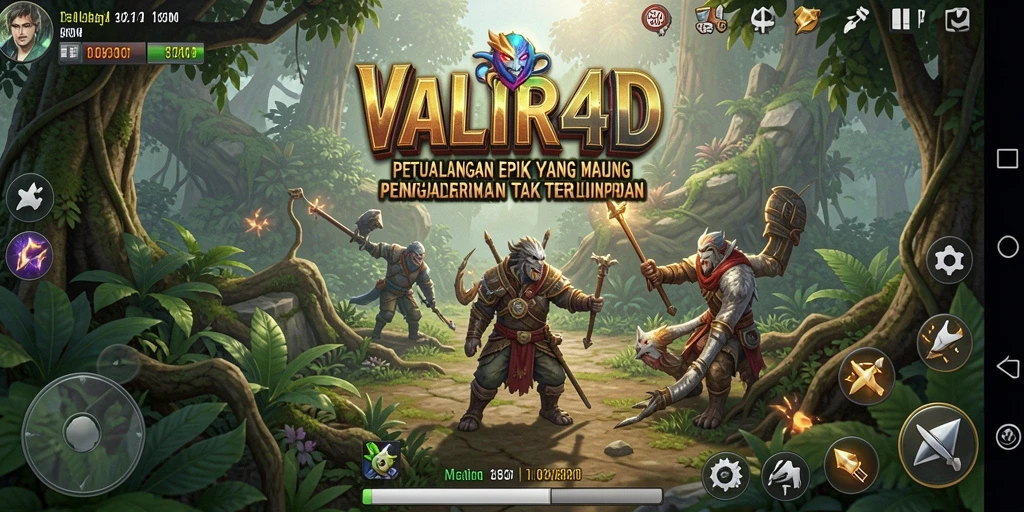 Tampilan gameplay menakjubkan dari VALIR4D yang penuh petualangan.