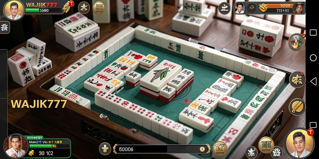 Screenshot WAJIK777 menampilkan gameplay Mahjong yang seru.
