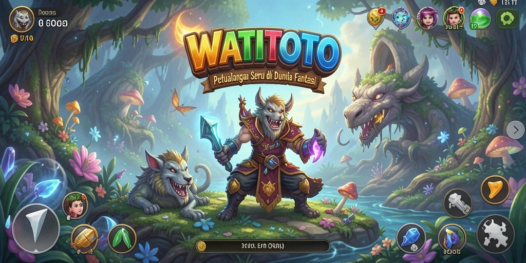 Tangkapan layar gameplay WATITOTO yang menggambarkan aksi petualangan seru.